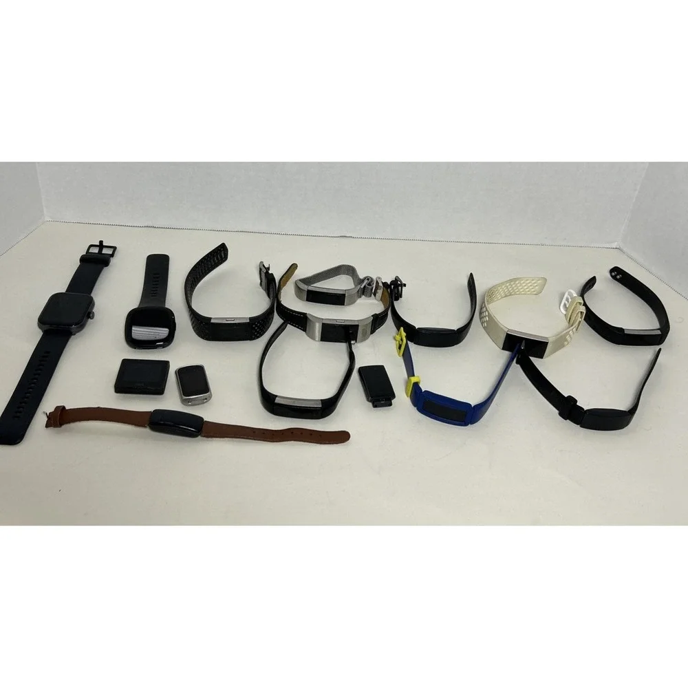 Fitbit Fitness Watch Lot Of 15 Fitbit/Other Varying Condition See Pic And‎ Desc